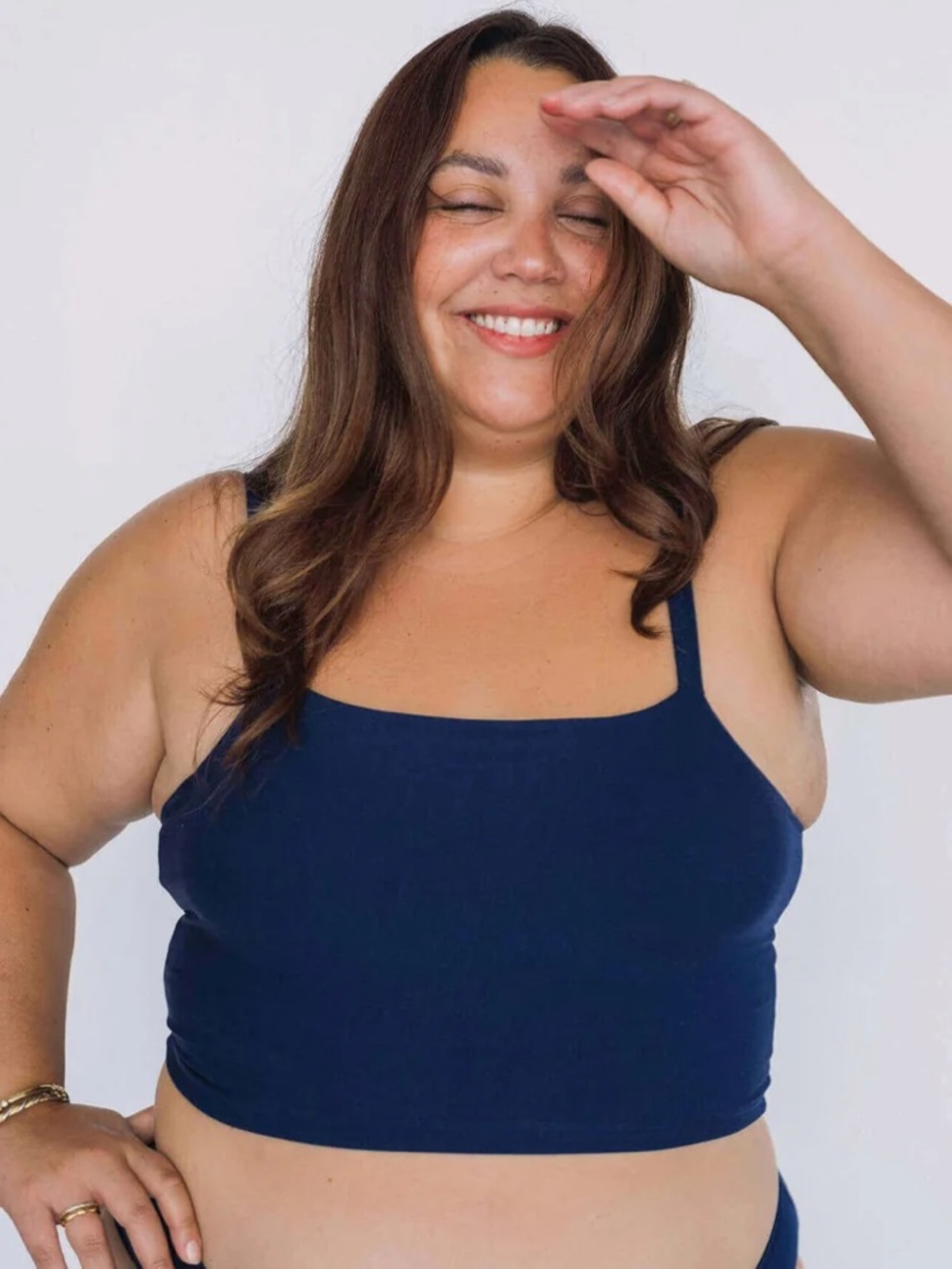 Huha Tata Crop Cami Navy Blue Large